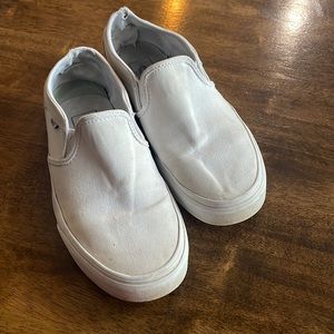 Vans White Slip-ons Women’s Size 8.5